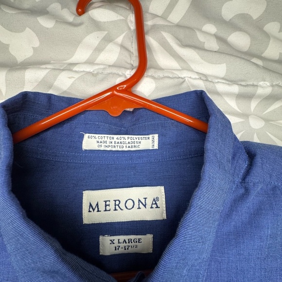 Men's Blue Button-Up Shirt - Merona - Picture 2 of 3